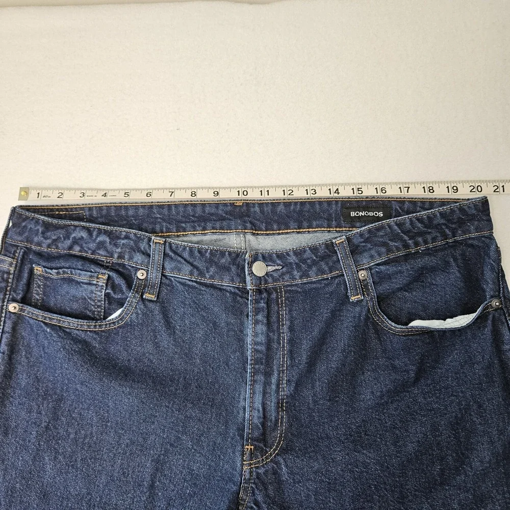Bonobos Mens Jeans 40x32 Slim Dark Wash
